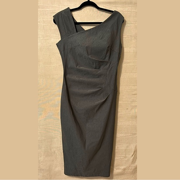NWT Bodycon Sleeveless Sheath Dress. MUXXN. Grey/Sz. L. - Picture 9 of 13